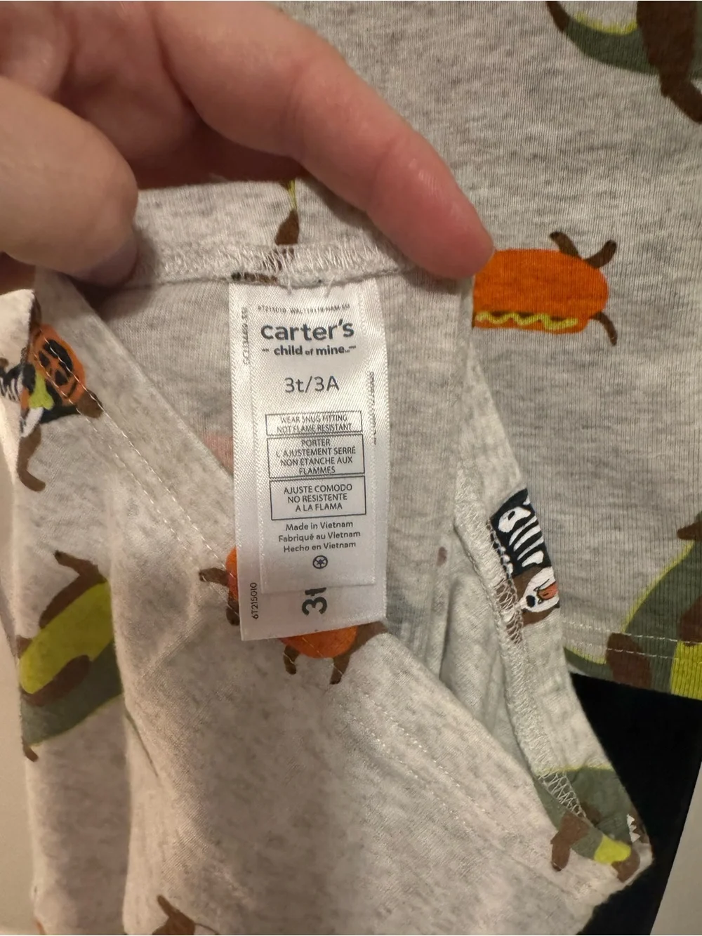 Carters Child of Mine Halloween Dogs Pajama Set